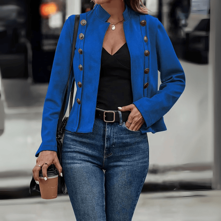 TASMIN™ - Vintage Slim Fit Long Sleeve Jacket - Beaumonts Closet Toronto