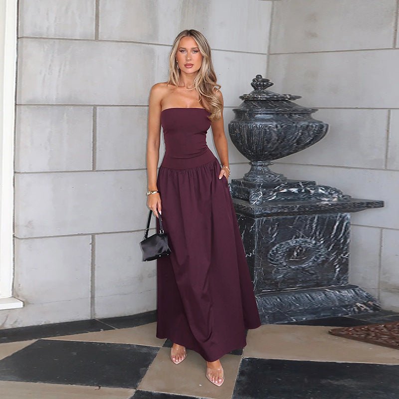 TESSIE™ - Timeless Plain Tube Dress for Parties - Beaumonts Closet Toronto