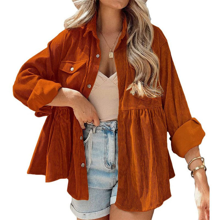VARO™ - Vintage Long Sleeve Button Down Oversized Jacket - Beaumonts Closet Toronto