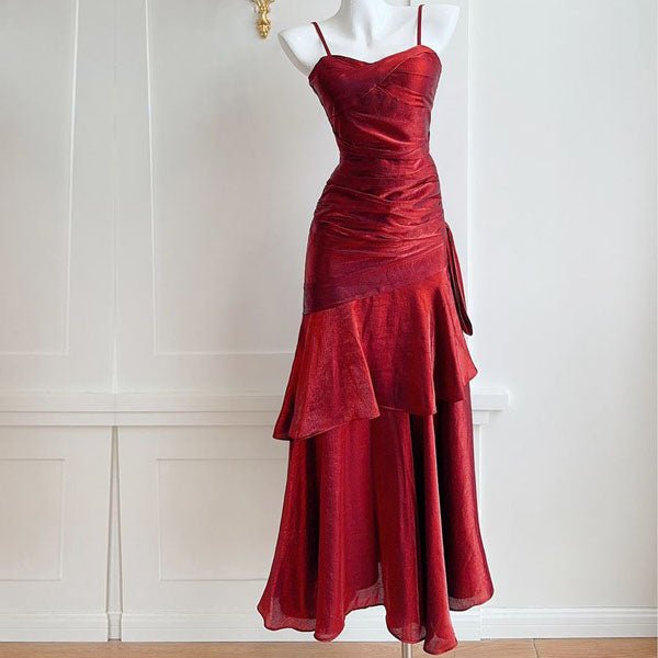 VIANNE™ - Glamorous Ruffled Maxi Dress - Beaumonts Closet Toronto
