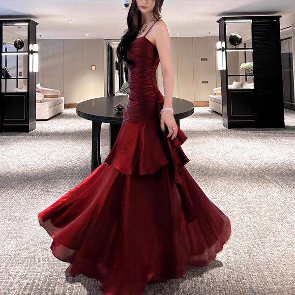 VIANNE™ - Glamorous Ruffled Maxi Dress - Beaumonts Closet Toronto