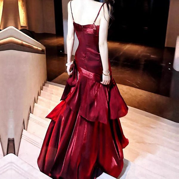 VIANNE™ - Glamorous Ruffled Maxi Dress - Beaumonts Closet Toronto