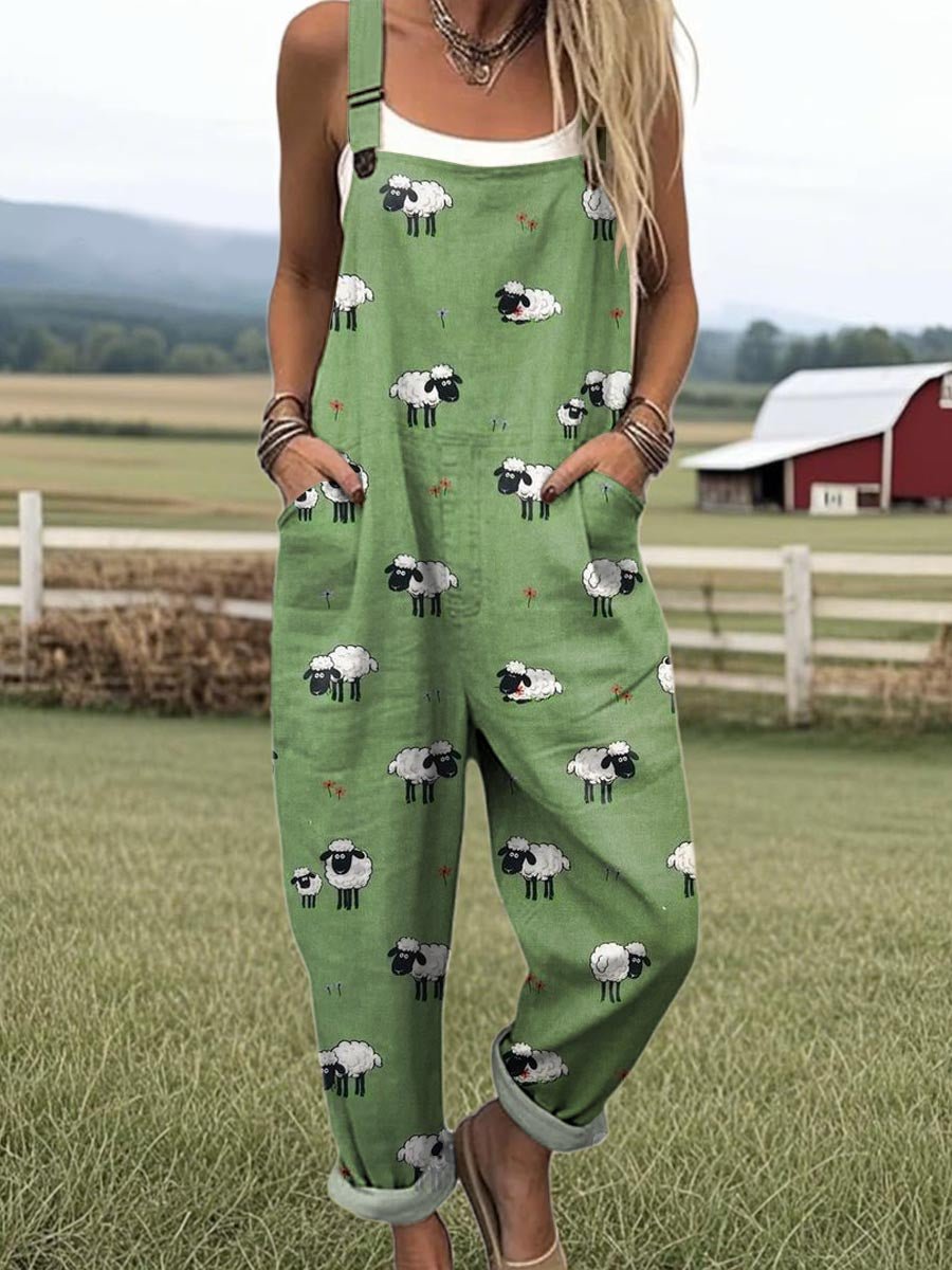 Whimsical Sheep Jumpsuit - Beaumonts Closet Toronto
