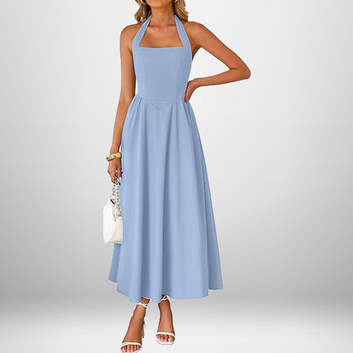 WINSLOW™ - Trendy Halter Neck Sleeveless dress - Beaumonts Closet Toronto