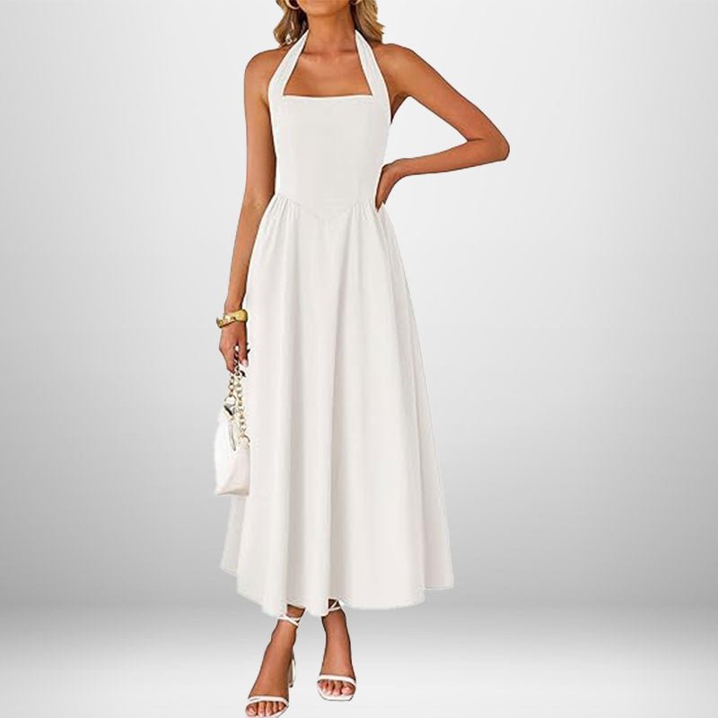 WINSLOW™ - Trendy Halter Neck Sleeveless dress - Beaumonts Closet Toronto