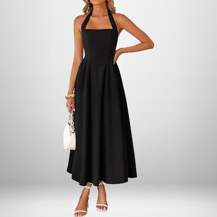 WINSLOW™ - Trendy Halter Neck Sleeveless dress - Beaumonts Closet Toronto